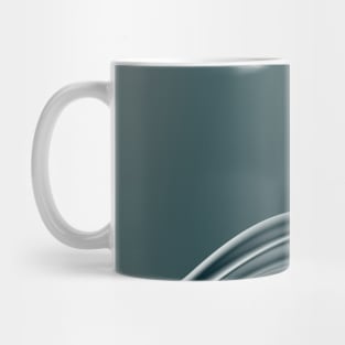 Silver fluid art Mug